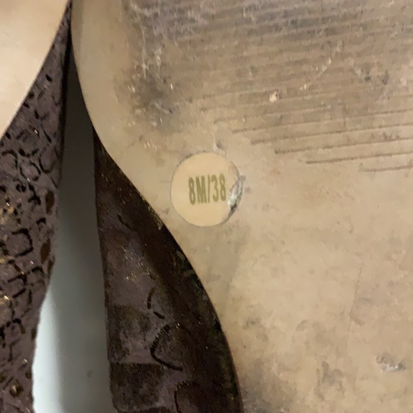 Arturo Chiang Jeweled Peep Toe Flats. - Picture 7 of 9